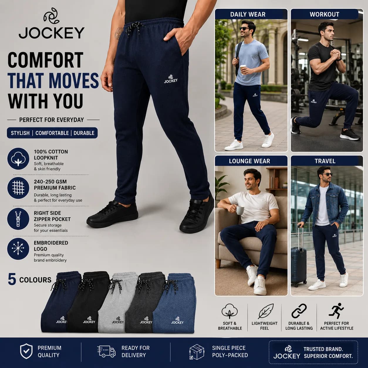 Jockey Men’s Premium Track Pant 5