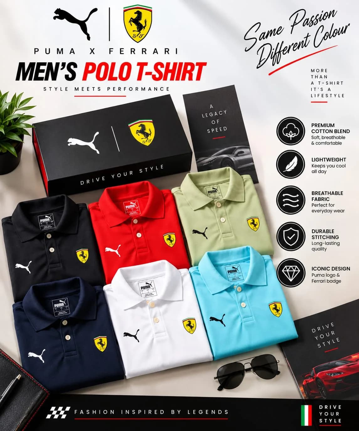 Puma Ferrari Sports Polo T-Shirt – H/S 2