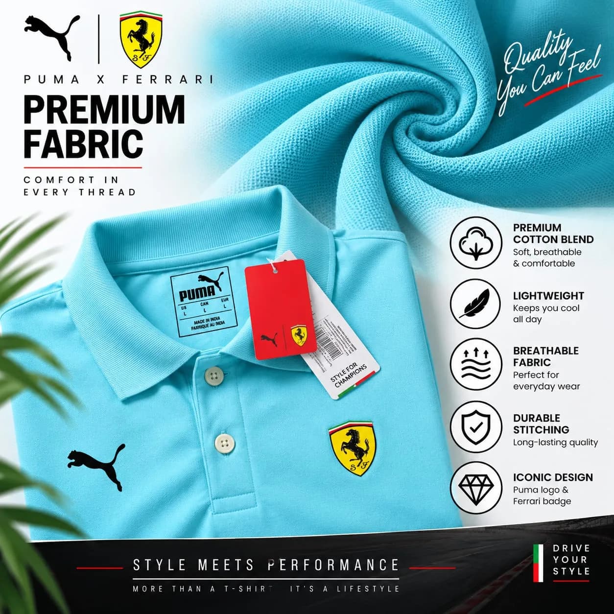 Puma Ferrari Sports Polo T-Shirt – H/S 4