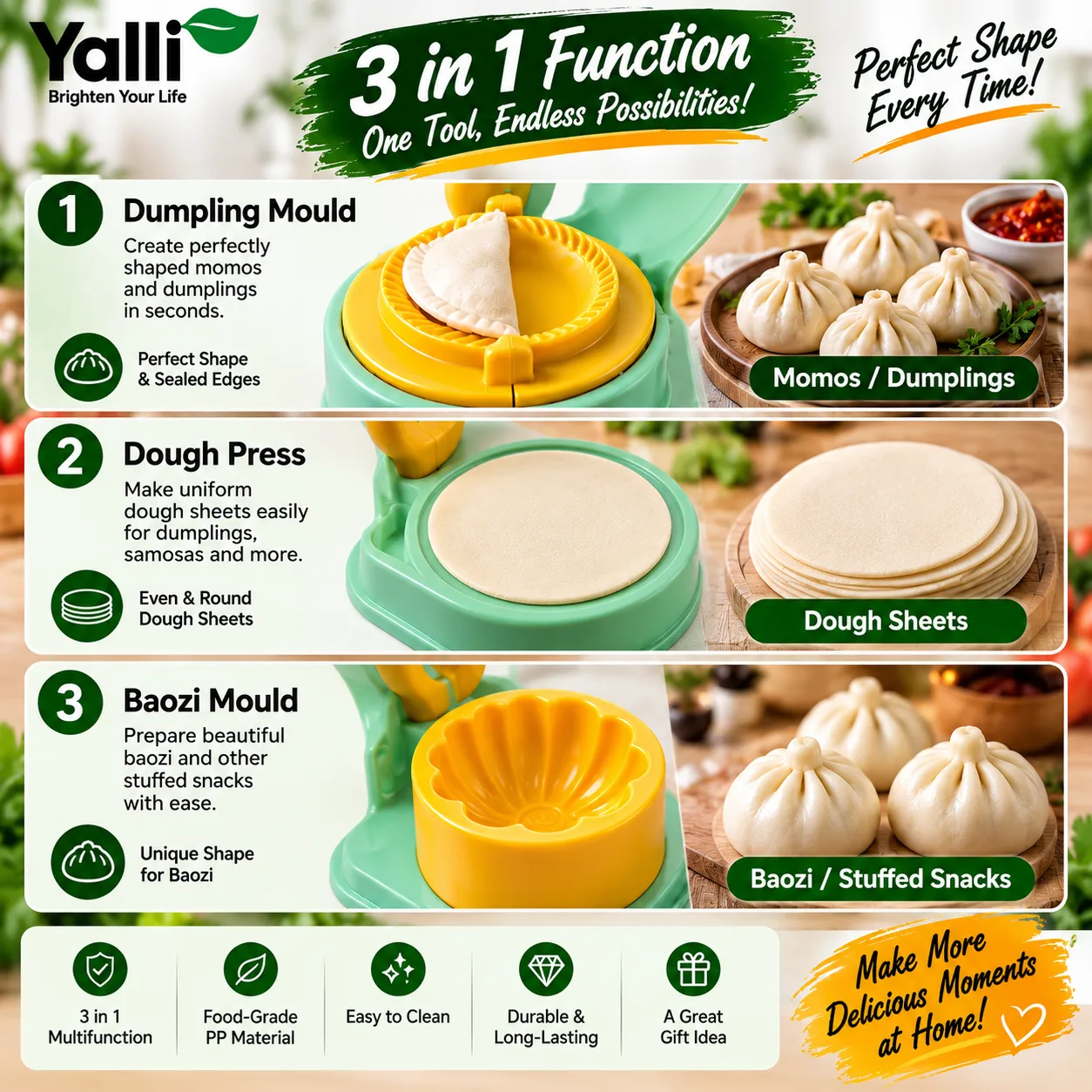 🥟 3-in-1 Momos Maker Machine 4