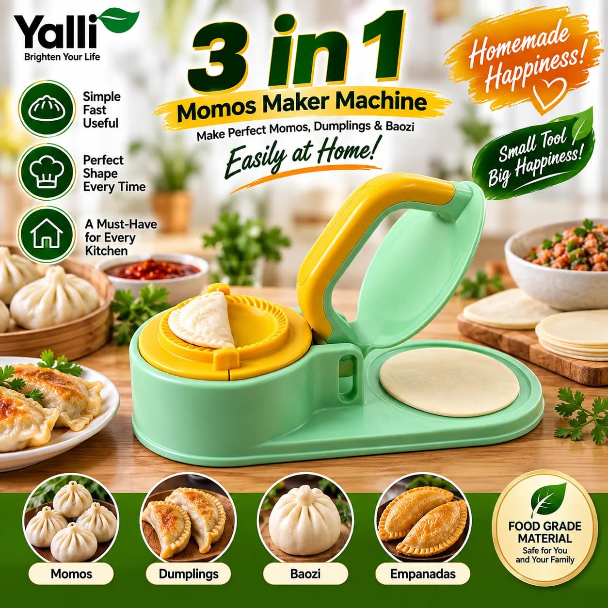 🥟 3-in-1 Momos Maker Machine 3