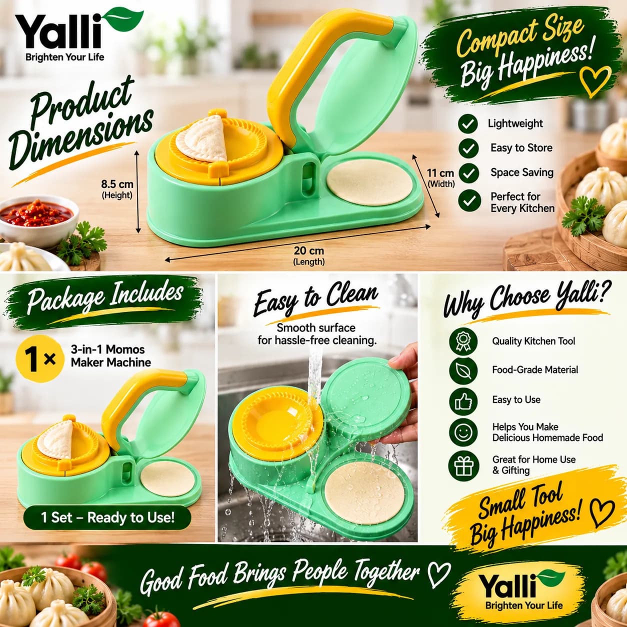 🥟 3-in-1 Momos Maker Machine 2