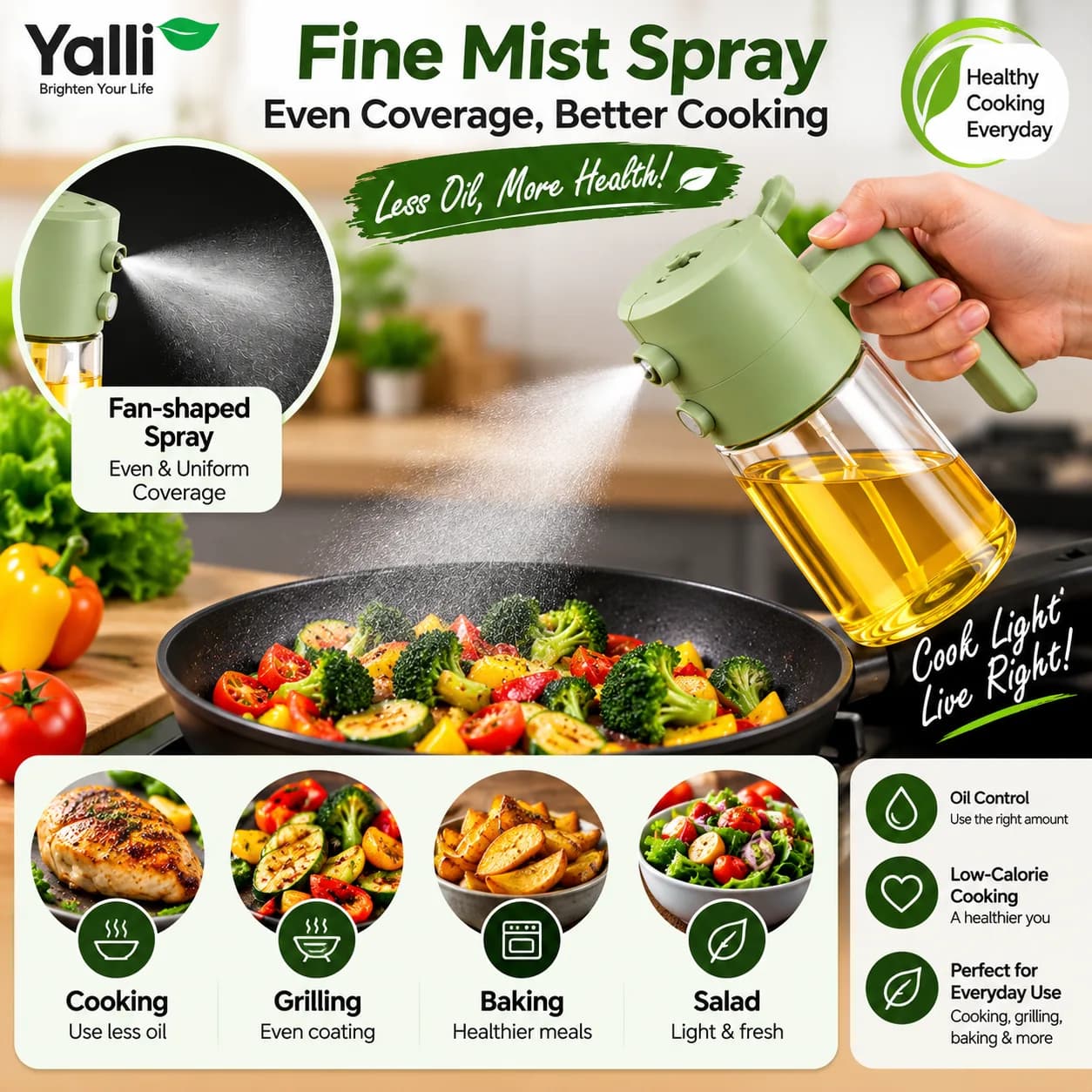 🫒 2-in-1 Oil Sprayer and Dispenser 5