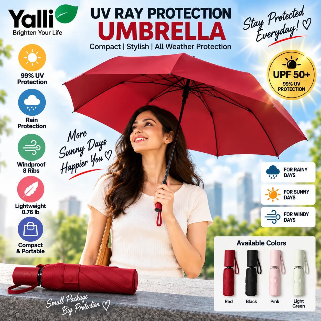 ☂️ UV Ray Protection Umbrella – Automatic Folding 2