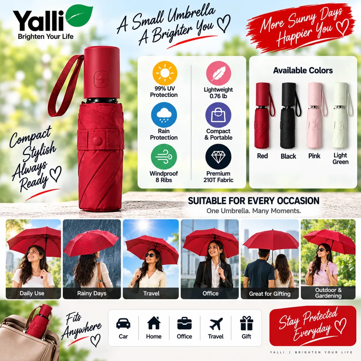 ☂️ UV Ray Protection Umbrella – Automatic Folding 3