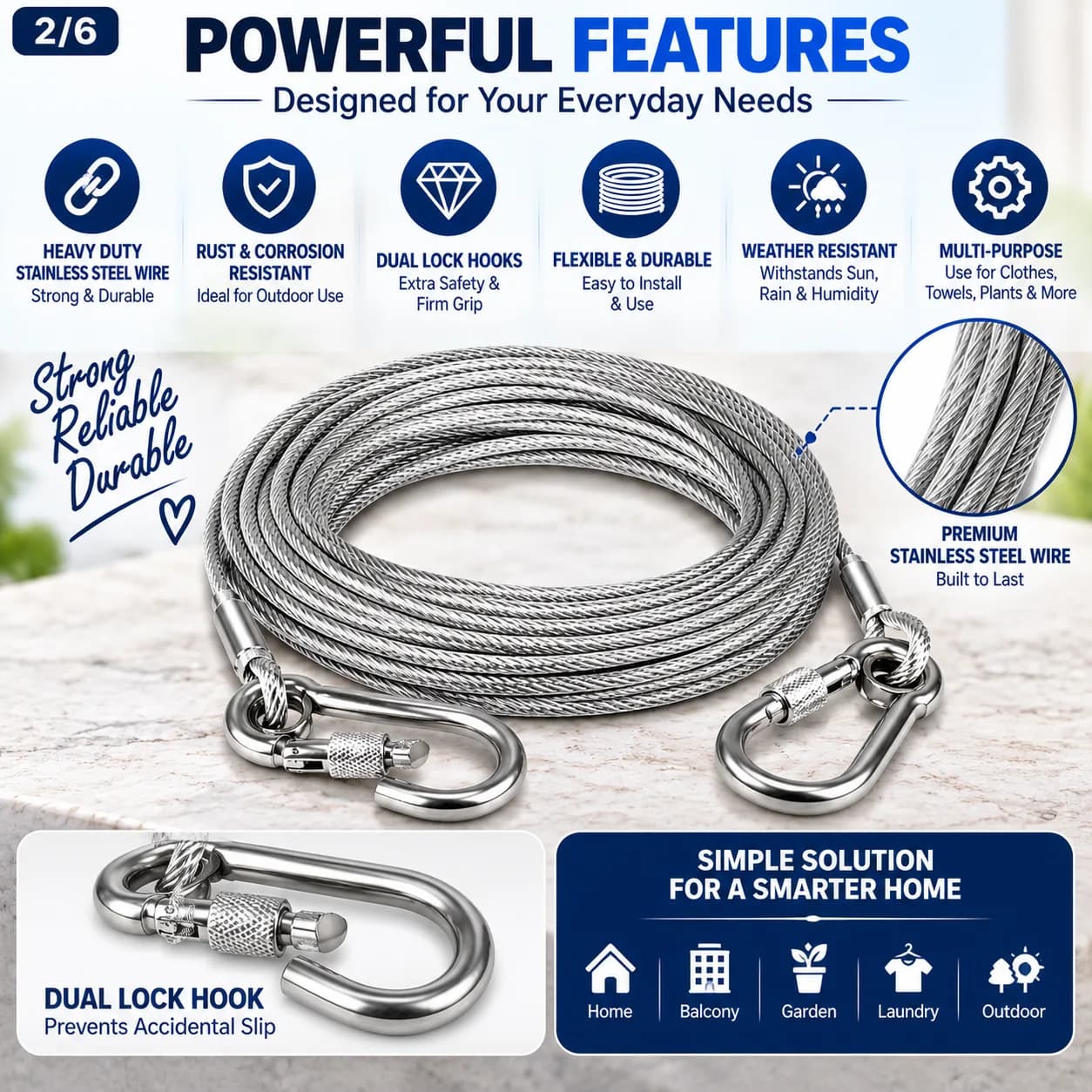 Heavy Duty Cloth Rope – 10 Meter 3