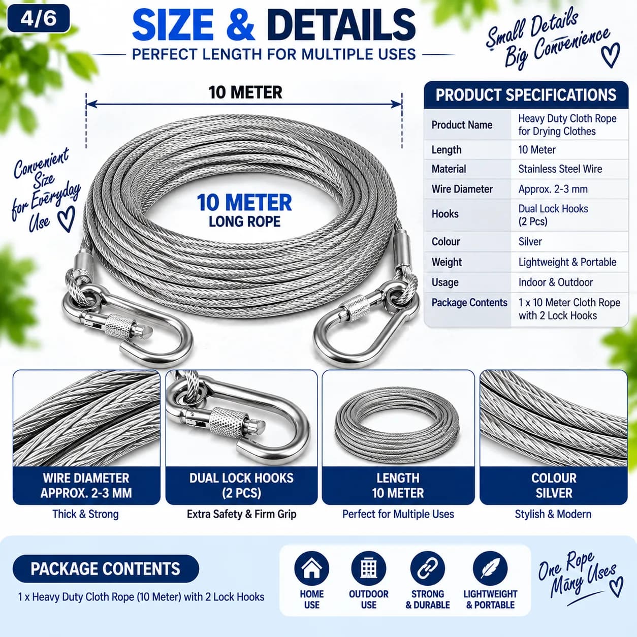 Heavy Duty Cloth Rope – 10 Meter 2