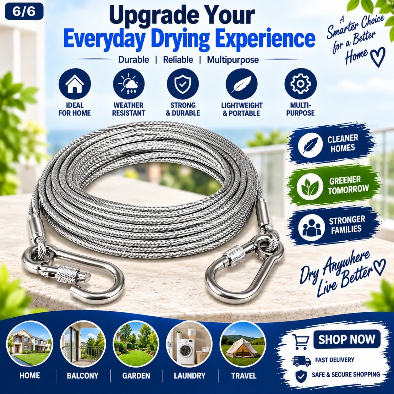 Heavy Duty Cloth Rope – 10 Meter 5