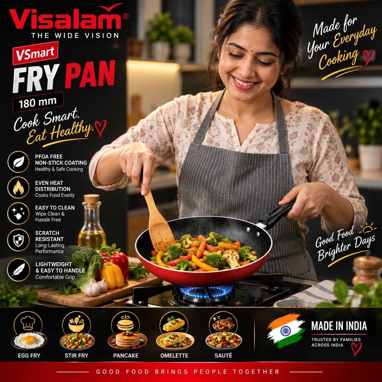 Visalam VSmart 180 mm Fry Pan 2