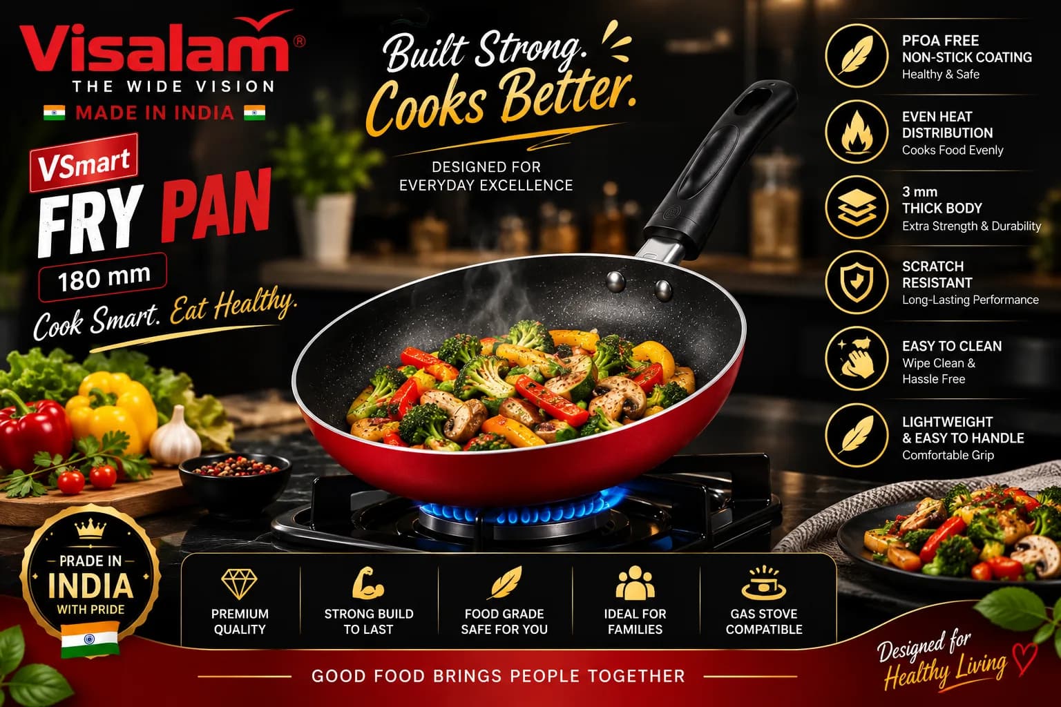 Visalam VSmart 180 mm Fry Pan 5