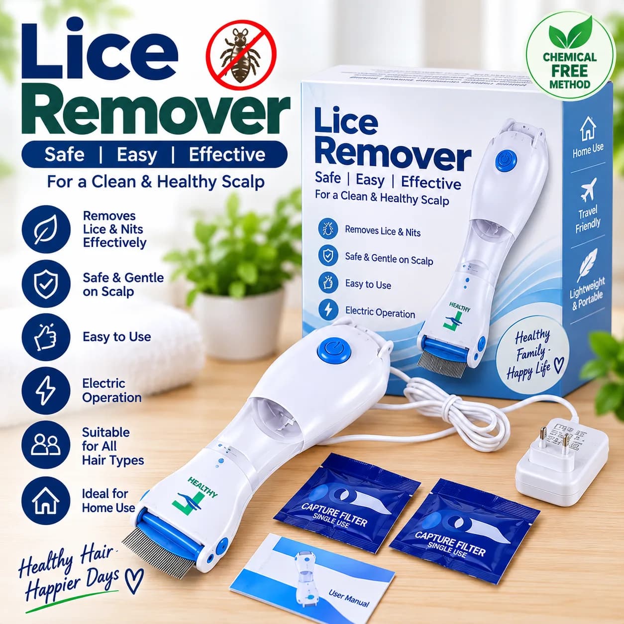Electric Lice Remover – Safe & Easy Hair Care