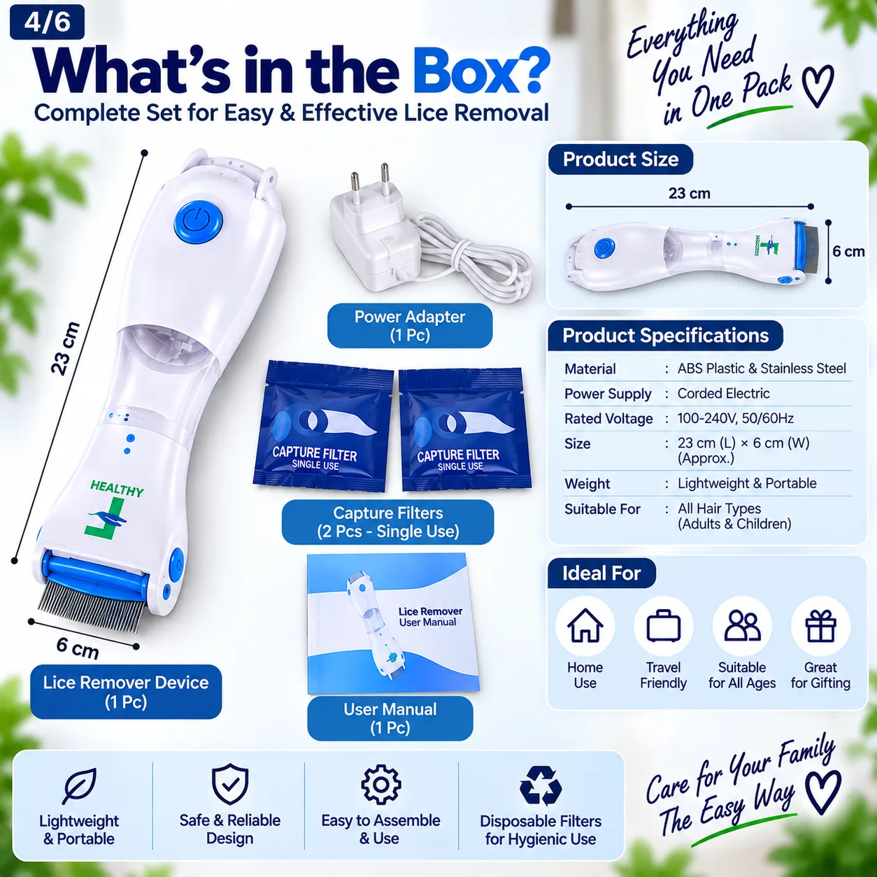 Electric Lice Remover – Safe & Easy Hair Care 4