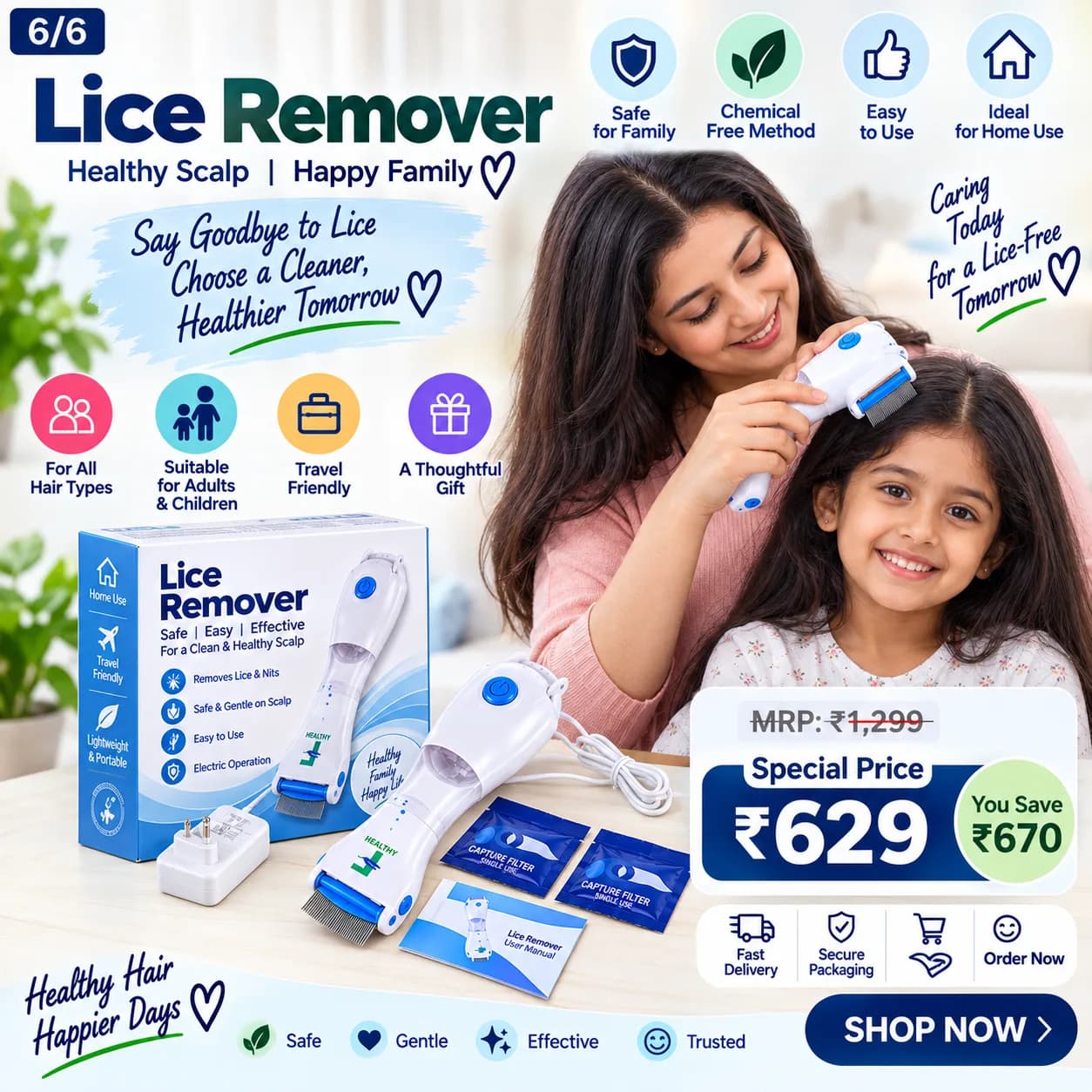 Electric Lice Remover – Safe & Easy Hair Care 3